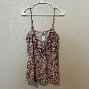 New with tags floral tank top.